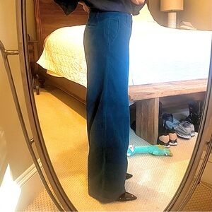 Wide-leg corduroy pants